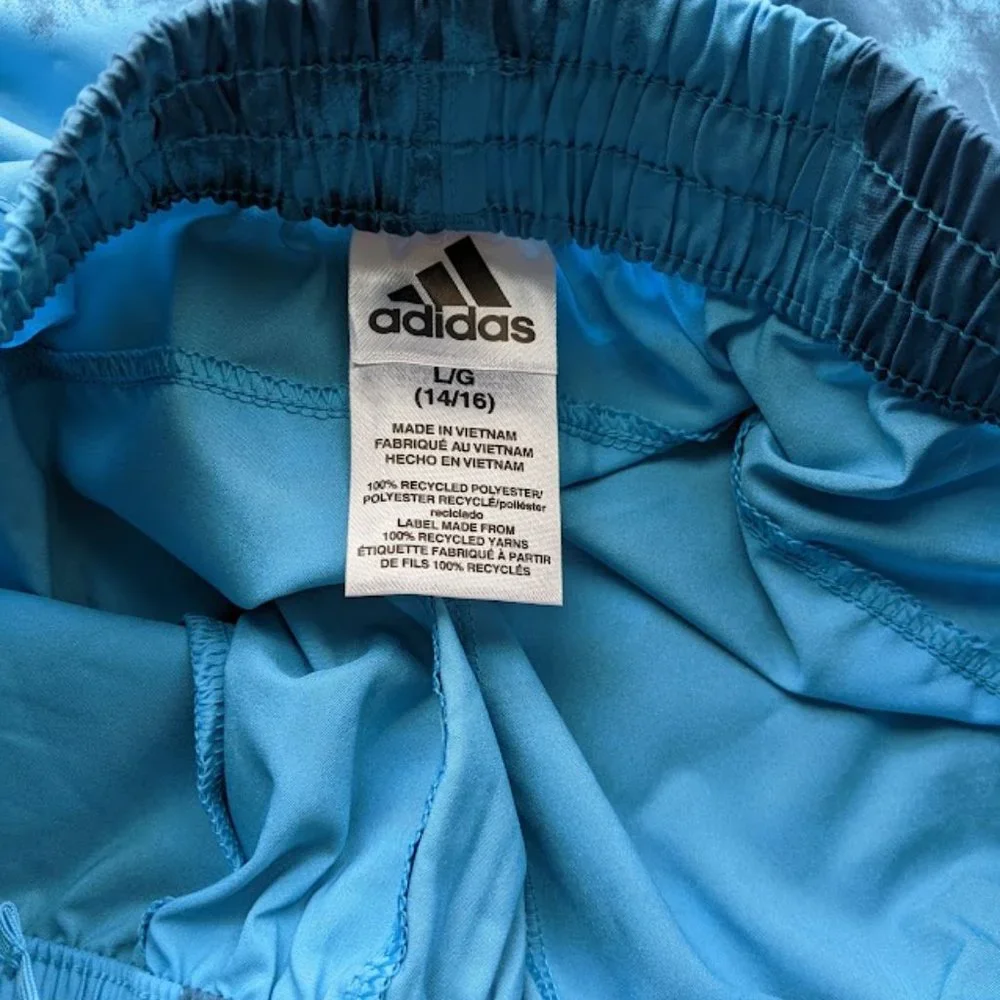 Boy's Youth adidas Axis Shorts Size‎ Large Blue AH5649 App Sky Rush NEW